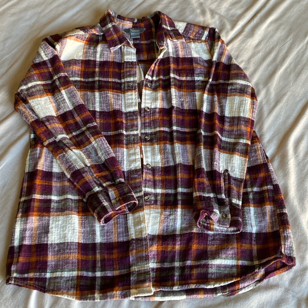 Natural Reflections women’s button down flannel